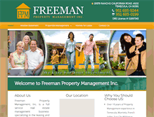Tablet Screenshot of freemanpm.com